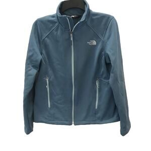 NORTH FACE Women’s (M) Blue Jacket Size Medium Lines Full Zip Shell Activewear